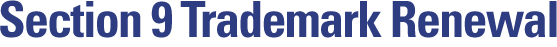 Section 9 Trademark Renewal