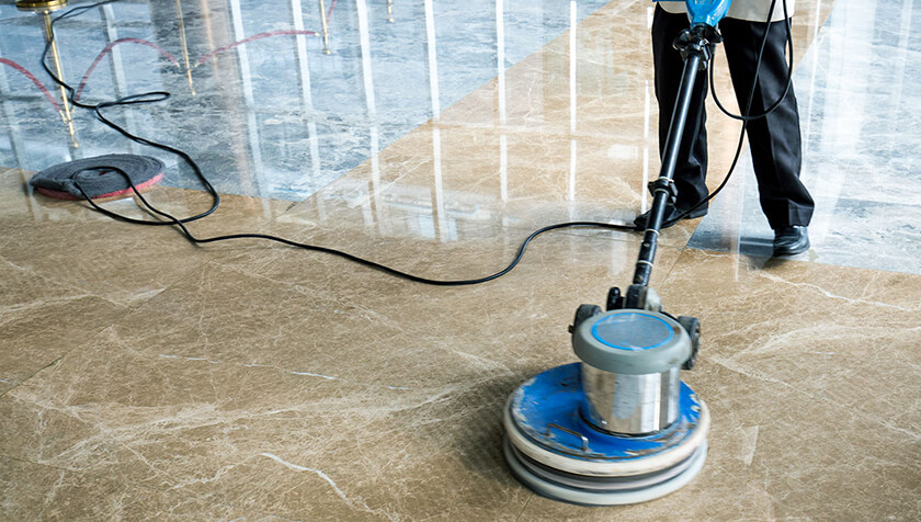 man waxing floors for commercial cleaning business how to start a cleaning business