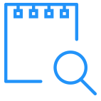 Documents with a Magnifying Glass