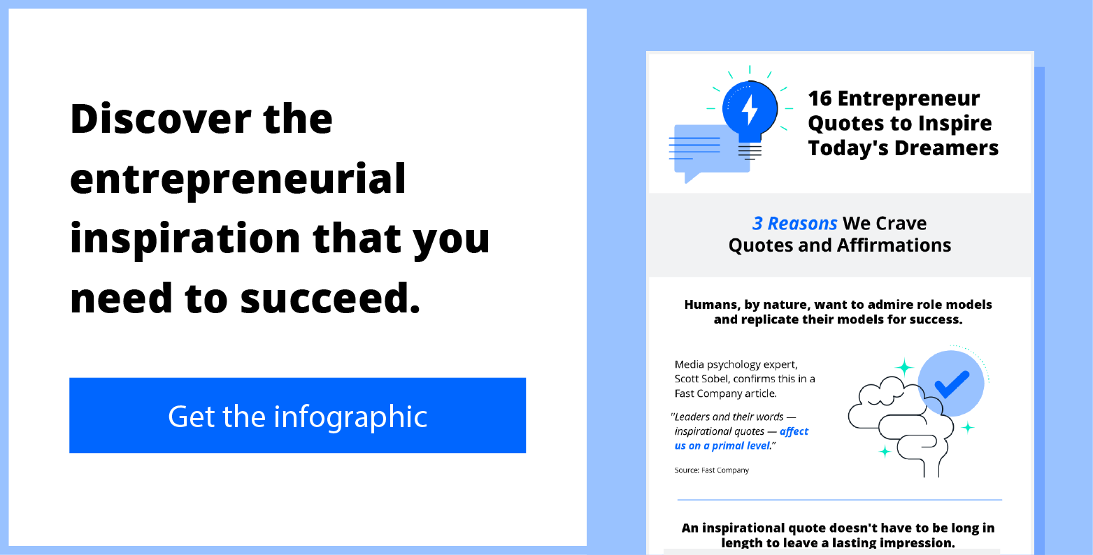 Entrepreneur Quotes infographic