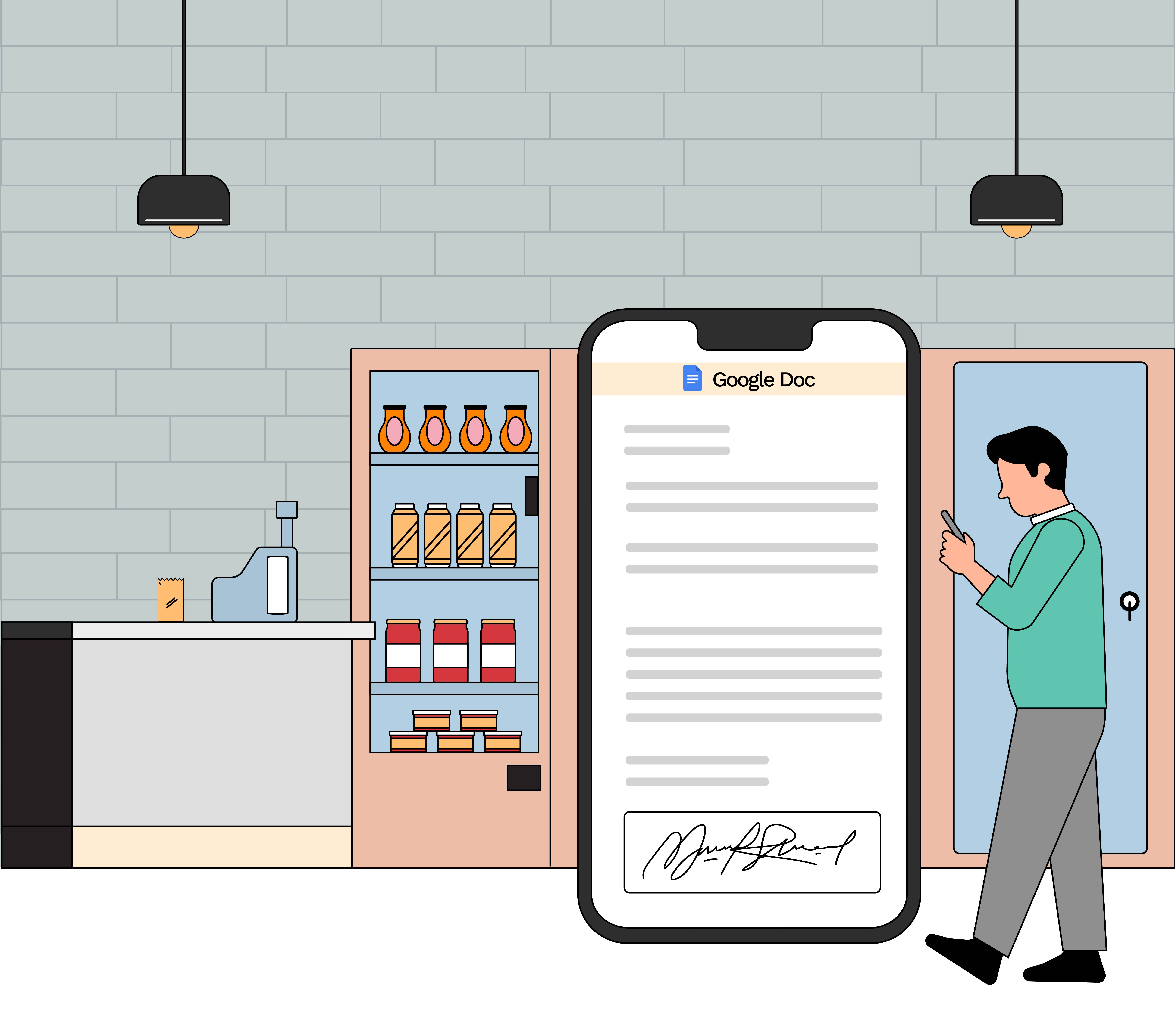 Adding your signature on Google Docs is free, and you can sign as many documents as you want from your Apple or Android device.