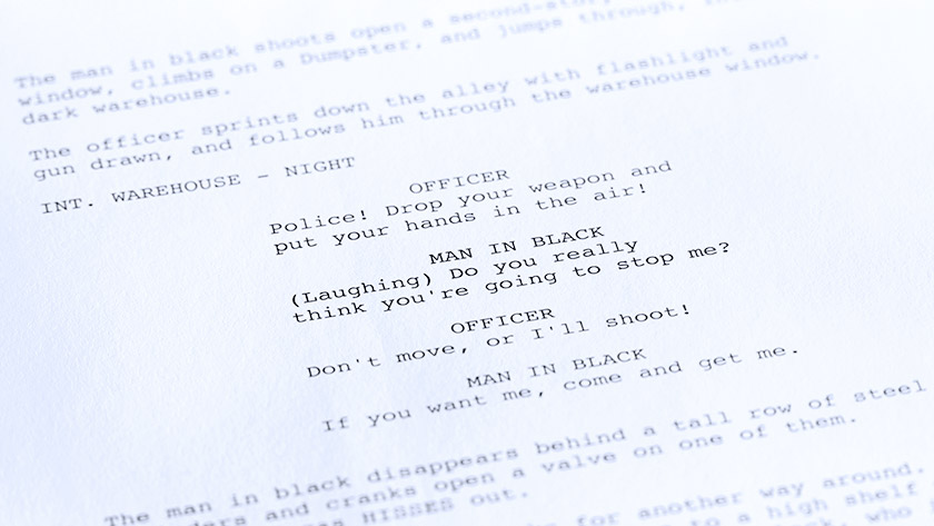 film script english