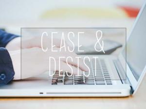 How to reply to a cease and desist letter