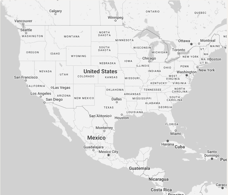 Static placeholder image of The United States map
